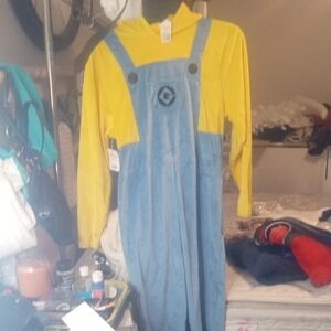 Yellow and Blue Hooded Costume